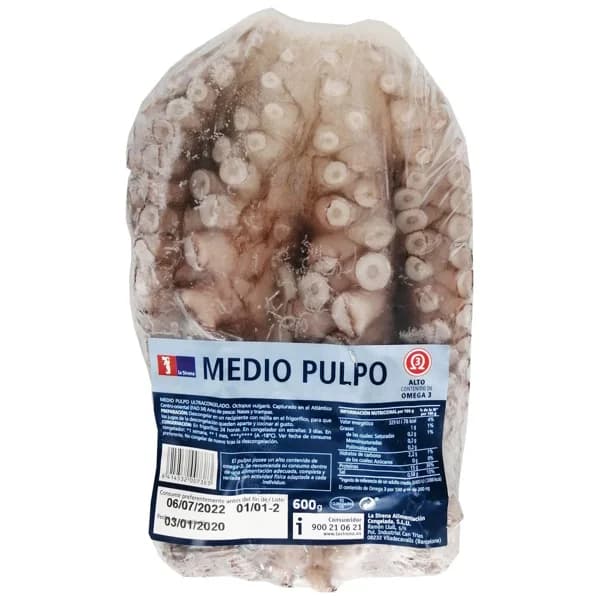 Medio pulpo LA SIRENA, pieza 600 g - 1 ud - Imagen del producto en Findit