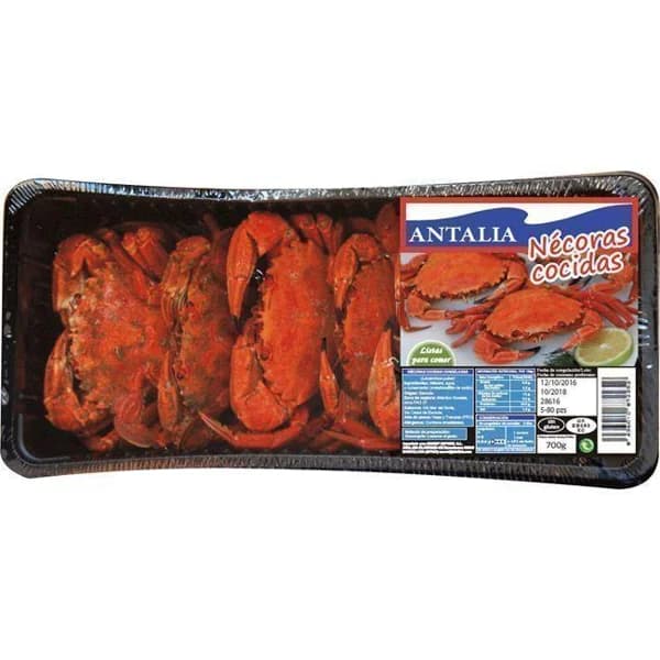 Nécora cocida 5/8 piezas ANTALIA, bandeja 700 g - 1 ud - Imagen del producto en Findit