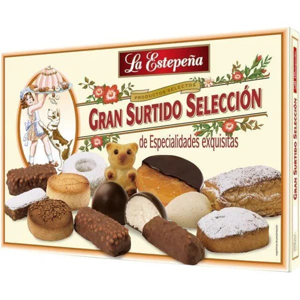 Surtido selección LA ESTEPEÑA, caja 600 g - 1 ud - Imagen del producto en Findit