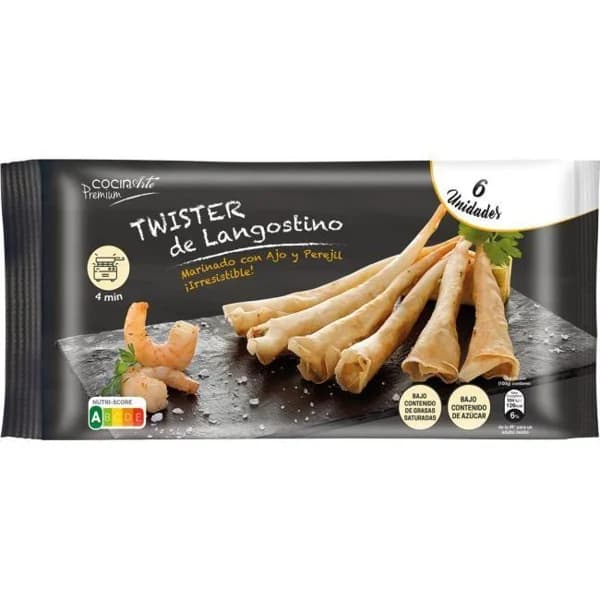 Twister de langostino COCINARTE, bandeja 120 g - 1 ud - Imagen del producto en Findit