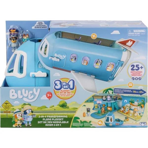 Bluey Avión 3 en 1: Hotel, barco y playa, edad rec: +3 años BLUEY - 1 ud - Imagen del producto en Findit