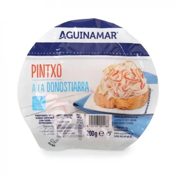 Pintxo a la donostiarra con gambas Aguinamar 200 g - 0.18 kg - Imagen del producto en Findit