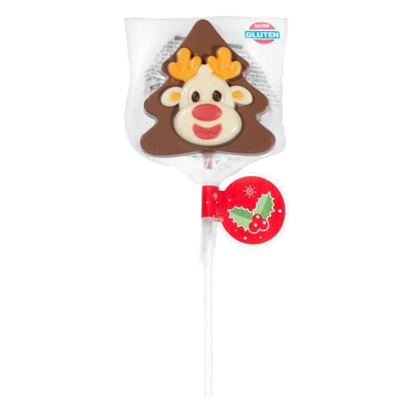 Piruleta de chocolate con leche Hacendado Navidad - 1 ud - Imagen del producto en Findit