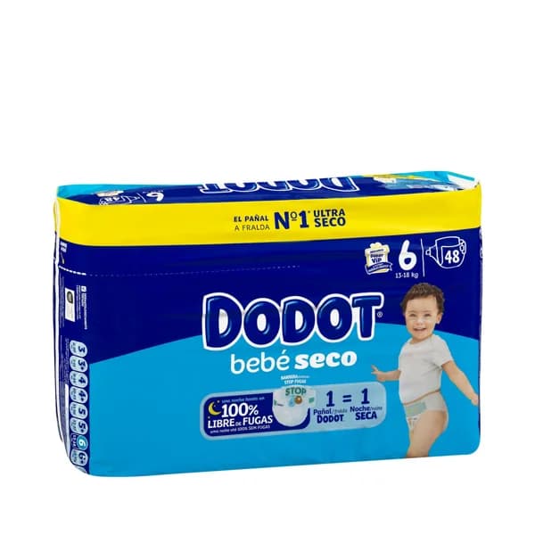 Pañales bebé talla 6 de 13-18 kg Dodot - 1 ud - Imagen del producto en Findit