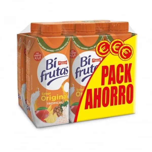 Zumo Tropical Original Bifrutas pack de 6 briks de 33 cl. - 1.98 l - Imagen del producto en Findit