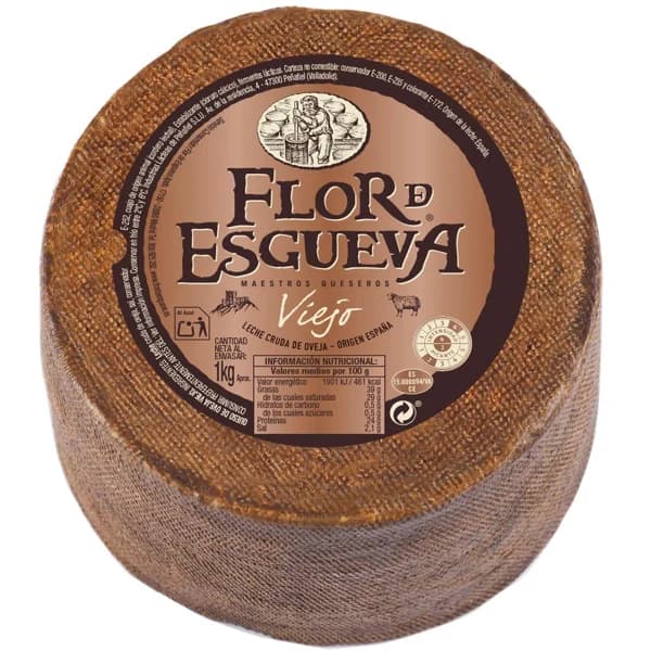 Queso curado oveja mini FLOR DE ESGUEVA, pieza aprox. 1.1 kg - 1 ud - Imagen del producto en Findit
