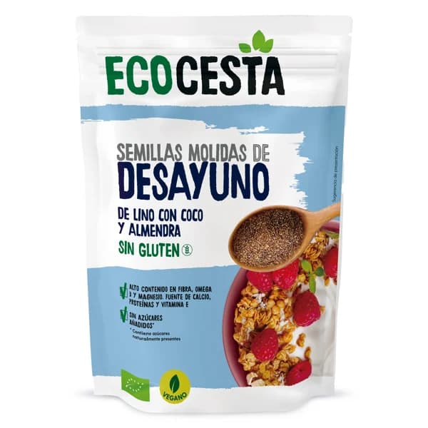 Semillas molidas de lino con coco y almendra Ecocesta bolsa 200 g - 0.2 kg - Imagen del producto en Findit