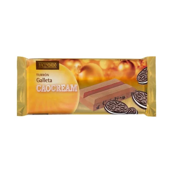 Turrón de chocolate con galleta Caocream Hacendado - 1 ud - Imagen del producto en Findit