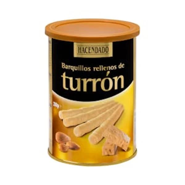 Barquillos rellenos de crema turrón Hacendado - 1 ud - Imagen del producto en Findit