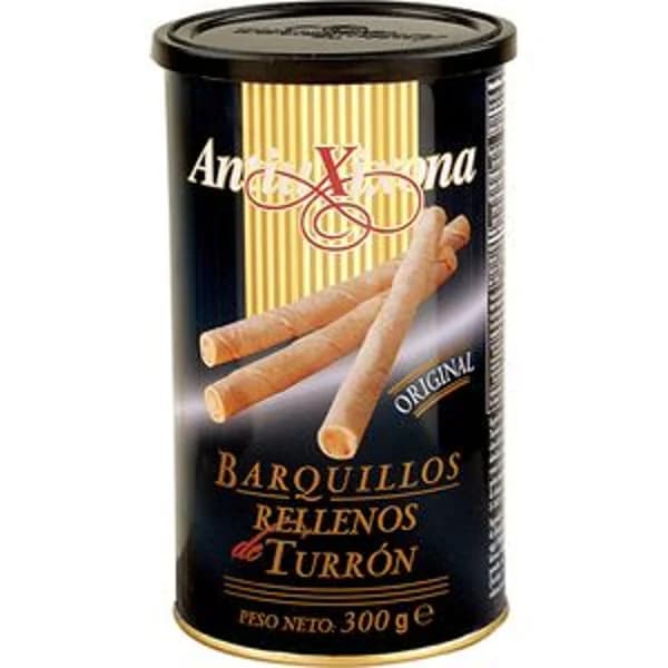 Barquillos rellenos de turrón 200 g - 0.2 kg - Imagen del producto en Findit