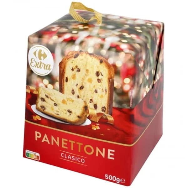 Panettone clásico Carrefour Extra 500 g - 1 ud - Imagen del producto en Findit