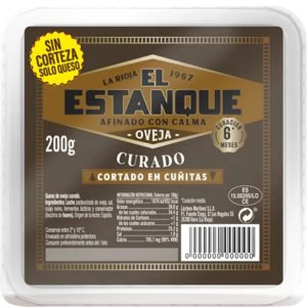 Queso de oveja cortado 200 g - 0.2 kg - Imagen del producto en Findit