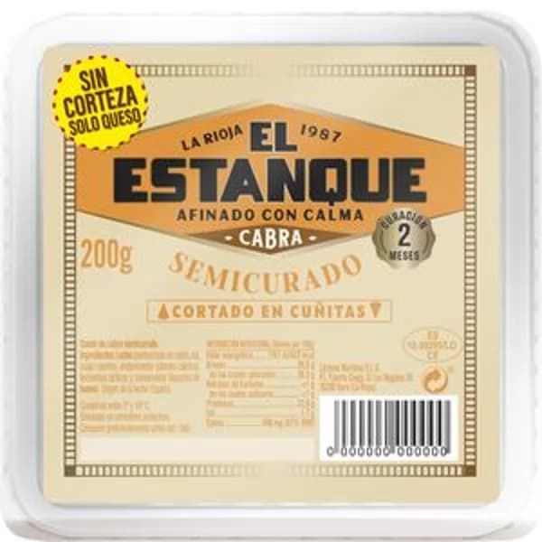 Queso de cabra semicurado cortado 200 g - 0.2 kg - Imagen del producto en Findit