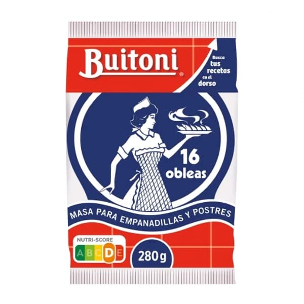 Oblea para empanadilla BUITONI, paquete 280 g - 0.28 kg - Imagen del producto en Findit