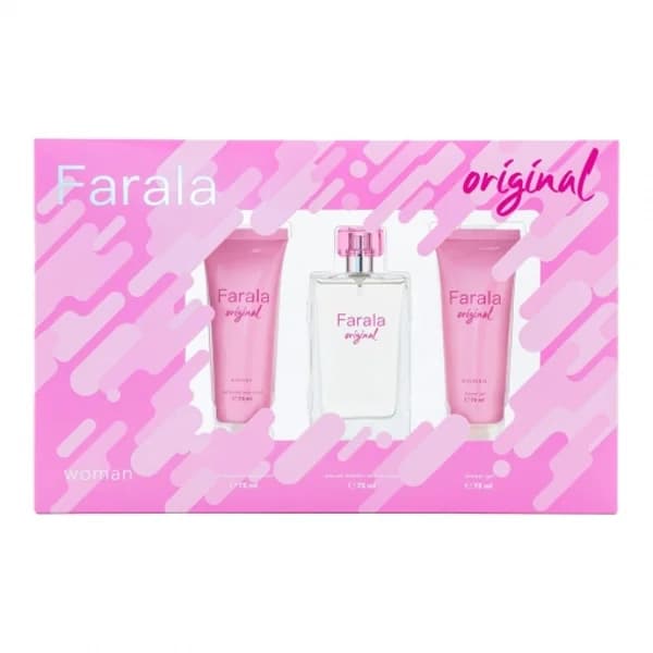 Estuche Farala Original Woman: colonia 75 ml + body lotion 75ml y gel de ducha 75 ml - 1 ud - Imagen del producto en Findit
