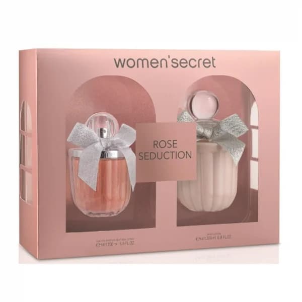 Estuche Woman Secret Rose Seduction: Colonia 100 ml y Body Lotion 200 ml - 1 ud - Imagen del producto en Findit
