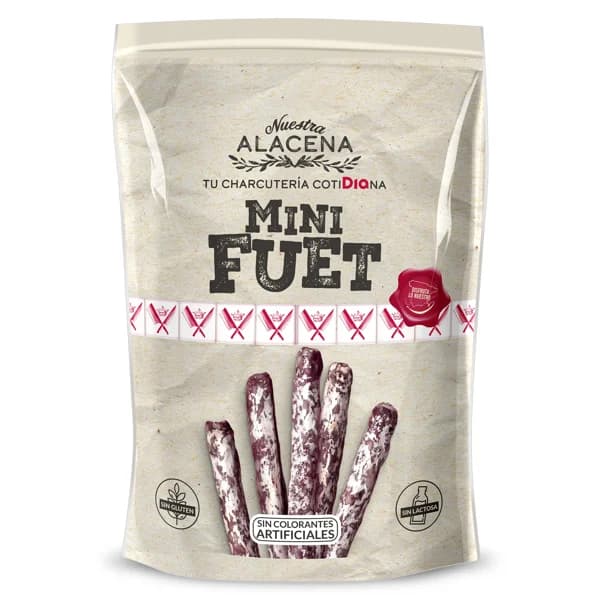 Mini fuet Nuestra Alacena de Dia bolsa 50 g - 0.05 kg - Imagen del producto en Findit