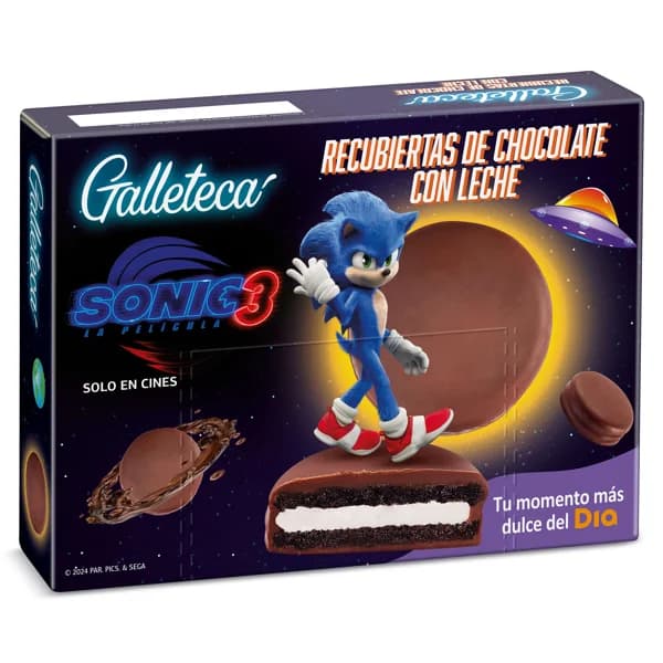Galletas duo recubiertas de chocolate con leche Sonic Galleteca de Dia caja 252 g - 1 ud - Imagen del producto en Findit
