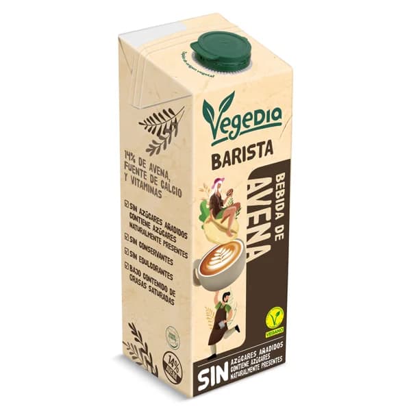 Bebida de avena barista Vegedia brik 1 l - 1 l - Imagen del producto en Findit