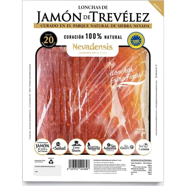 Jamon de Trevelez Loncha Fina - 0.12 kg - Imagen del producto en Findit
