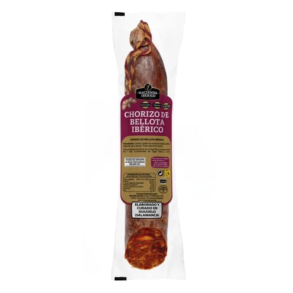 Chorizo de bellota ibérico La hacienda del ibérico - 1 ud - Imagen del producto en Findit