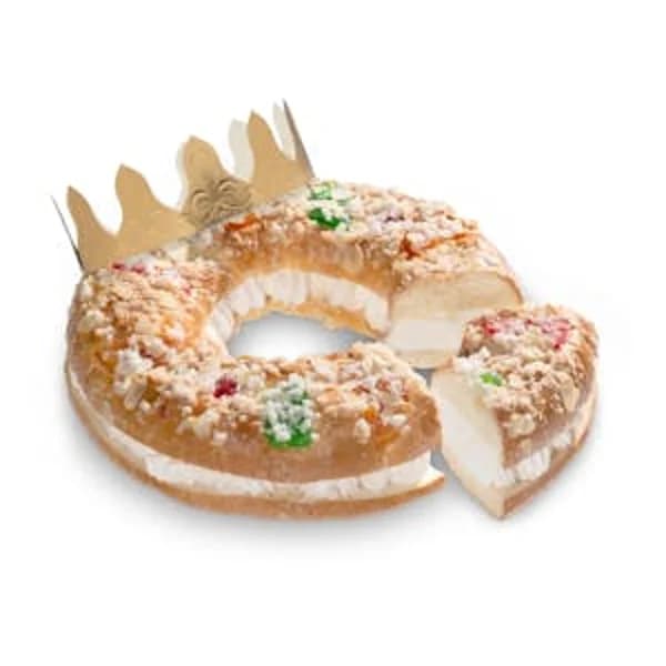 Roscón de Reyes relleno de preparado a base de nata congelado - 1 ud - Imagen del producto en Findit