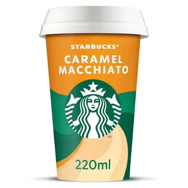 Café caramel macchiato Starbucks vaso 220 ml - 0.22 l - Imagen del producto en Findit