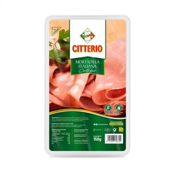 Mortadela Italiana corte fino en lonchas Citterio sin gluten y sin lactosa 150 g - 0.15 kg - Imagen del producto en Findit