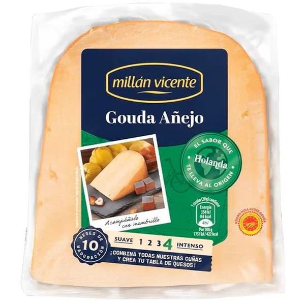 Queso Gouda añejo MILLAN VICENTE, cuña 150 g - 1 ud - Imagen del producto en Findit