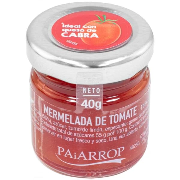 Dulce artesano de tomate PAIARROP, frasco 40 g - 1 ud - Imagen del producto en Findit