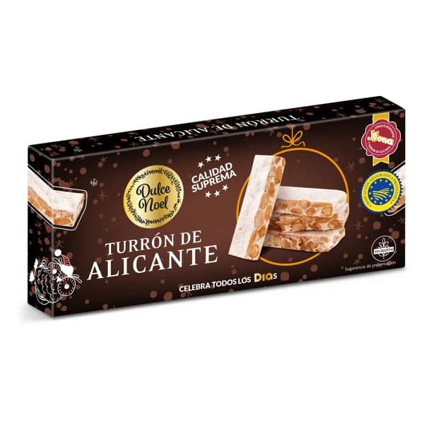 Turrón de alicante Dulce Noel Dia caja 150 g - 1 ud - Imagen del producto en Findit