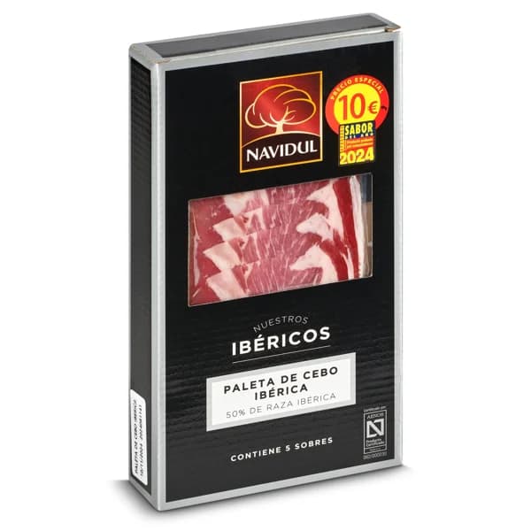 Paleta de cebo ibérica Navidul estuche 5 x 40 g - 1 ud - Imagen del producto en Findit