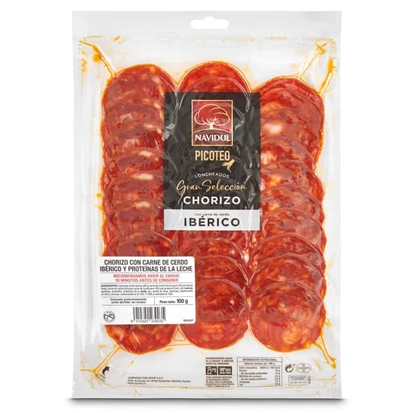 Chorizo ibérico gran selección Navidul sobre 100 g - 1 ud - Imagen del producto en Findit