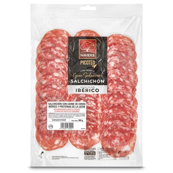 Salchichón ibérico gran selección Navidul sobre 100 g - 1 ud - Imagen del producto en Findit
