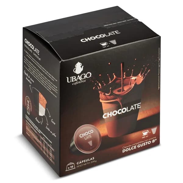 Chocolate en cápsulas Ubago caja 16 unidades - 16.2 ud - Imagen del producto en Findit