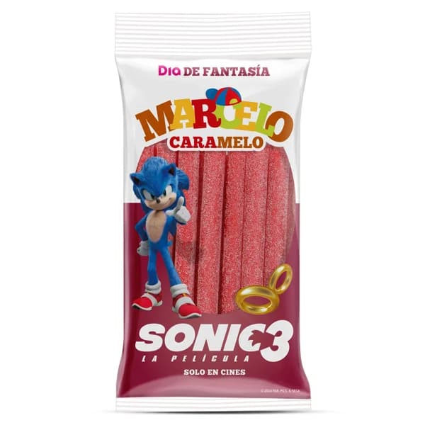 Regaliz rojo relleno pica Sonic Marcelo Caramelo de Dia bolsa 225 g - 1 ud - Imagen del producto en Findit