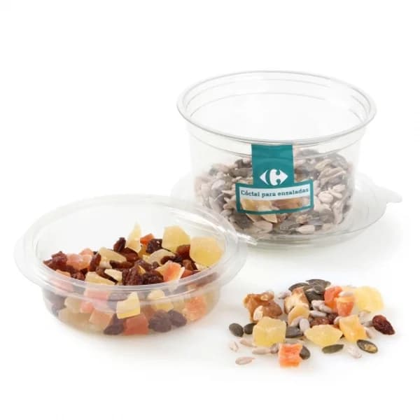 Cóctel frutos secos ensalada Carrefour tarrina 115 g - 1 ud - Imagen del producto en Findit