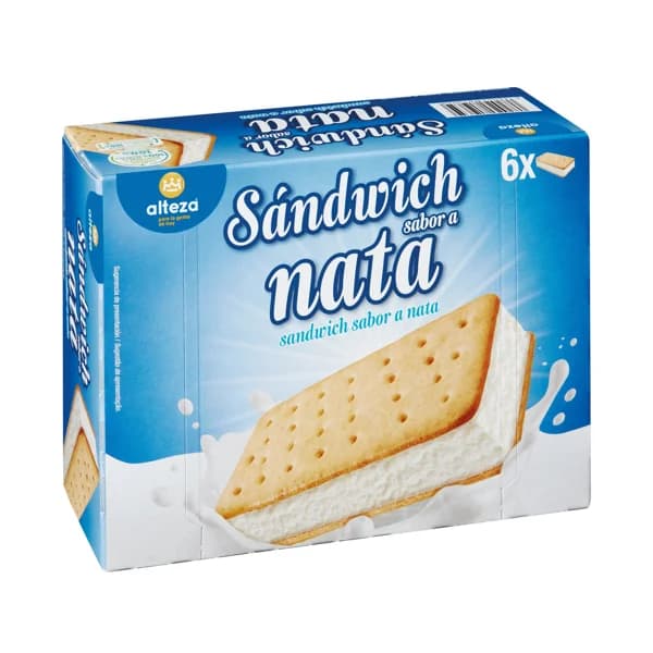 Helado Sándwich Nata 6UD - 1 ud - Imagen del producto en Findit