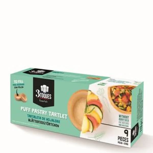 Tartaleta hojaldre para rellenar 9 unidades 112 g - 0.11 kg - Imagen del producto en Findit