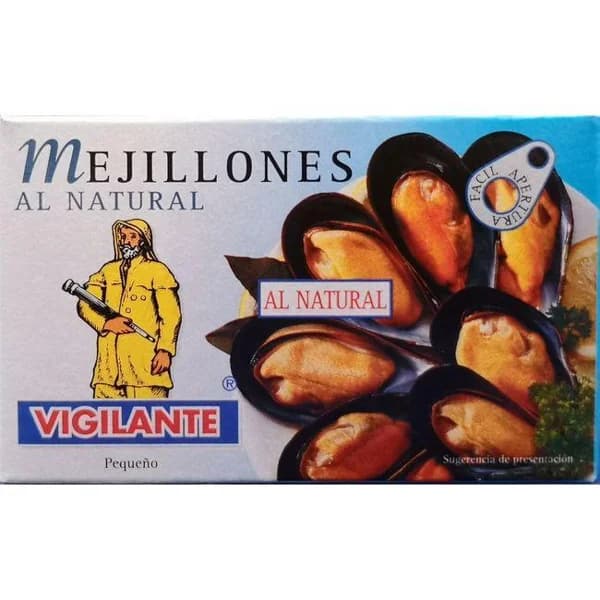 Mejillón al natural VIGILANTE, lata 70 g - 1 ud - Imagen del producto en Findit