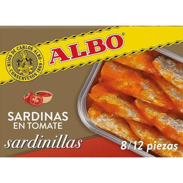 Sardinilla en tomate ALBO, lata 105 g - 1 ud - Imagen del producto en Findit