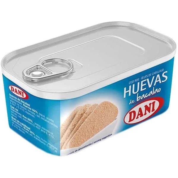 Huevas de bacalao DANI, lata 200 g - 1 ud - Imagen del producto en Findit