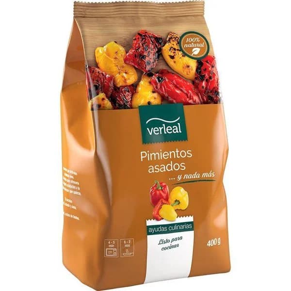 Pimientos asados VERLEAL, bolsa 400 g - 1 ud - Imagen del producto en Findit