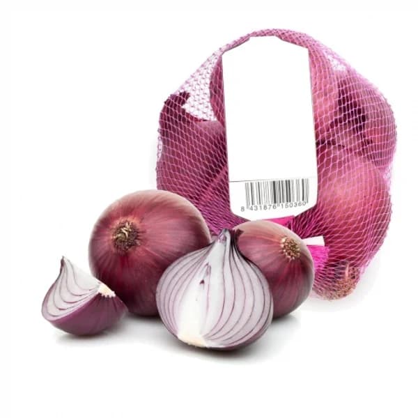 Cebolla roja ecológica malla de 500 g - 1 ud - Imagen del producto en Findit
