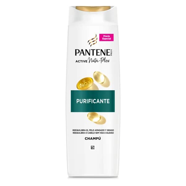 Champú purificante Pantene botella 325 ml - 0.32 l - Imagen del producto en Findit
