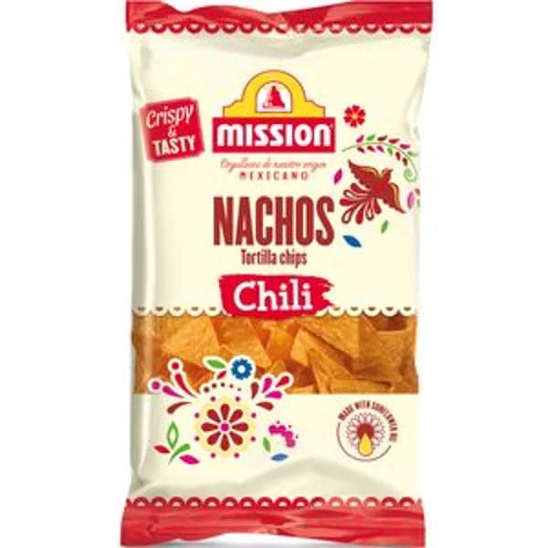 Nachos tortilla chips sabor chili y lima 200 g - 0.2 kg - Imagen del producto en Findit