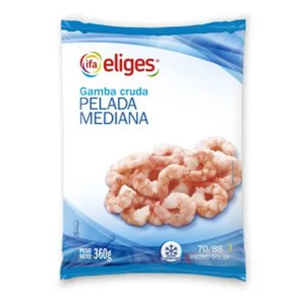 Gamba cruda 70/85 congelada 360 g - 0.36 kg - Imagen del producto en Findit