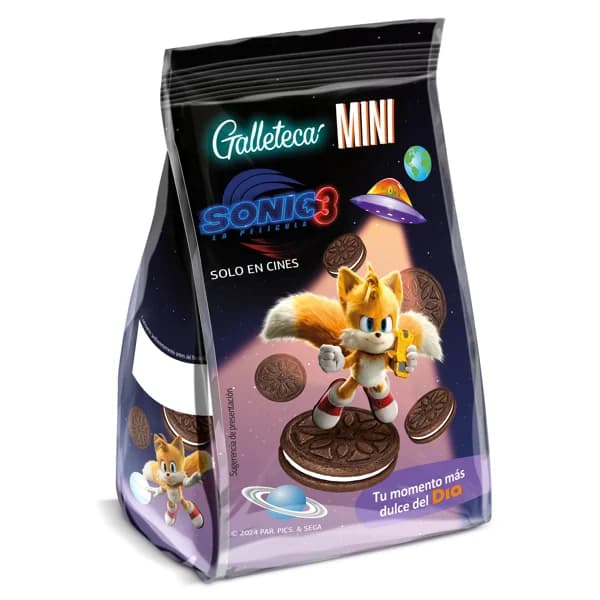 Mini galletas de cacao rellenas de crema Sonic Galleteca de Dia bolsa 100 g - 1 ud - Imagen del producto en Findit