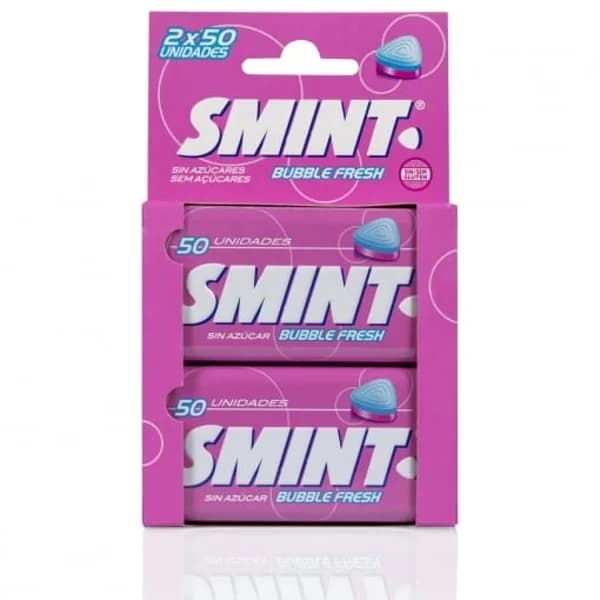 Caramelos bubble fresh Smint sin gluten y sin azúcar pack de 2 unidades de 35 g. - 0.07 kg - Imagen del producto en Findit