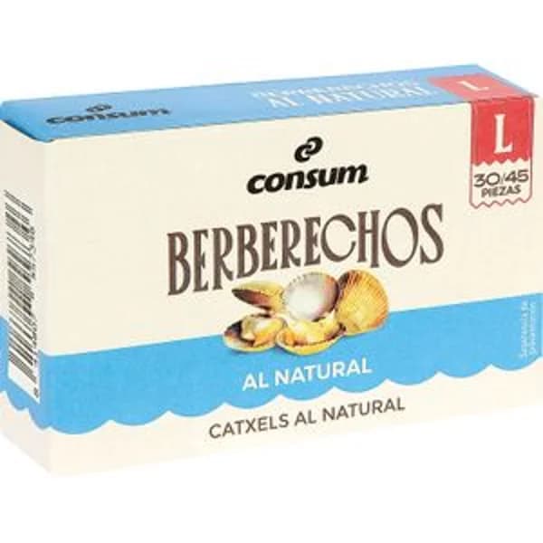 Berberechos al Natural 30/45 Piezas - 0.06 kg - Imagen del producto en Findit